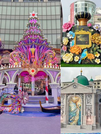 2025聖誕節最美主題裝置！愛．Sharing「威尼斯嘉年華風聖誕樹、聖母殿、香氛花園」必拍亮點一次看！