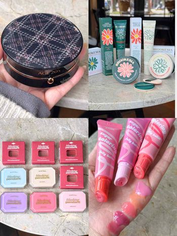 2025年末康是美「韓系爆款彩妝」上架！寶石光唇頰盤、小花提亮霜、拉花爆水氣墊、果凍唇蜜，快來成為韓妝富翁吧！