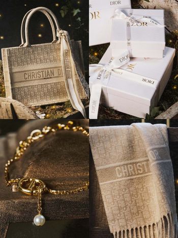  Dior聖誕禮物美瘋了！「淡金色老花卡夾、星星耳環」命中心坎、連聖誕包裝也美到捨不得丟！