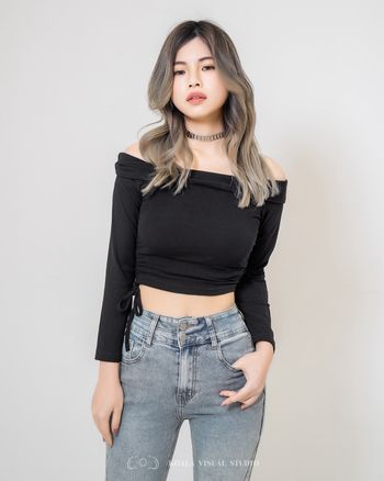 時尚穿搭｜簡單俐落修飾曲線牛仔褲｜女神筆記