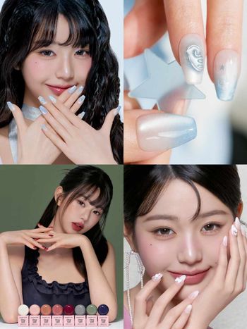 張員瑛同款美甲快收藏！韓國人氣美甲片冬季系列太夢幻「裸粉寶石、雪地貓眼、女人味酒紅」，不用傷荷包也能擁有光療美甲！