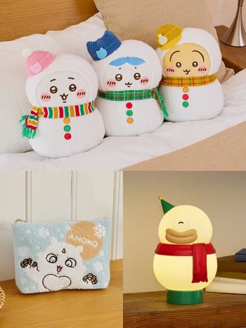 日妞社群暴動！超可愛「雪人吉伊卡哇一番賞」小八雪人玩偶、那孩子抱枕、奧德小夜燈這天軟萌開賣！