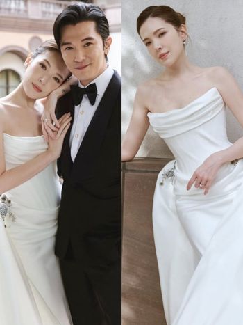愛情真的存在！許瑋甯、邱澤婚紗照曝光！仙氣婚紗竟出自台灣品牌、雙神顏美到不科學！