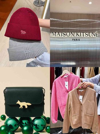Maison Kitsuné「最強聖誕禮物」指南！卡夾、毛帽萬元內入手，小狐狸毛衣人人想要一件！