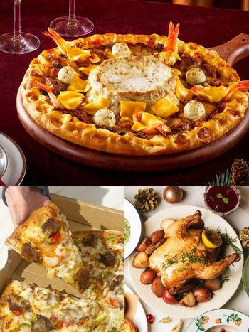 2025聖誕節限定美食推薦！必勝客「嫩牛大蝦起司比薩」強勢回歸、PASTAIO烤全雞脆友都狂推！