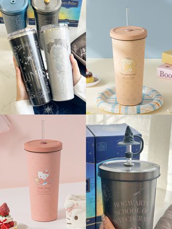 2025聖誕交換禮物推薦！Oolab哈利波特聯名「路摸思水杯、分類帽吸管套」可愛翻，布丁狗杯款同步開賣！
