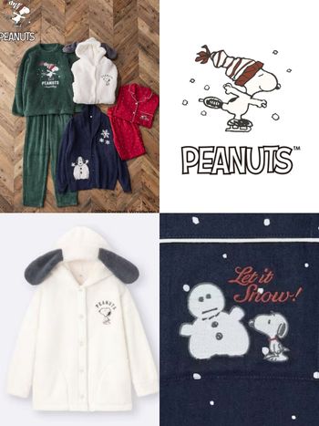 GU日本聖誕限定「史努比聯名」可愛爆！軟綿睡衣、史努比耳朵外套...去日本要整組扛回來！