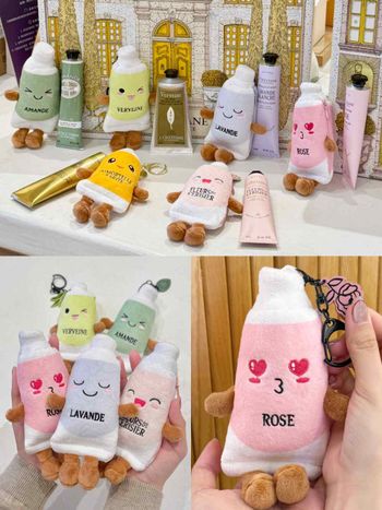 護手霜界的Jellycat！歐舒丹經典護手霜化身盲盒「六種香氣＋六個萌娃吊飾」居然還有隱藏版，一組百元就入手！