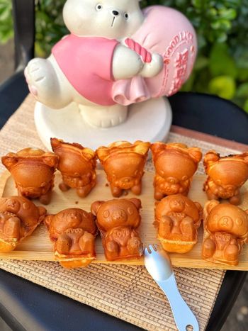 台中可愛熊熊造型脆皮雞蛋糕😍😍