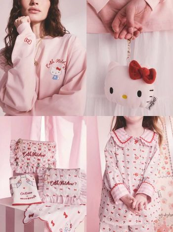少女心大爆發！Cath Kidston夢幻聯手Hello Kitty！滿版睡衣、化妝包...20款小物滿滿幸福感！