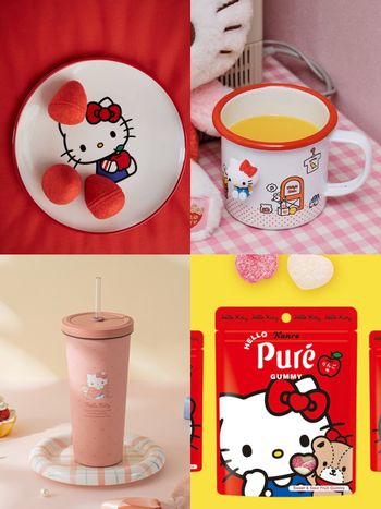 2025最新Hello Kitty聯名周邊懶人包！超可愛蝴蝶結水杯、H&M凱蒂貓家居用品、聯名軟糖全都想買！