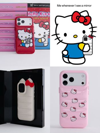 明星都瘋「羽絨手機殼」也推出Kitty聯名了！超卡哇伊Urban Sophistication三麗鷗手機殼、只在這有賣！