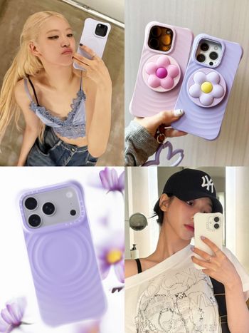 韓星公認好用「水波紋手機殼」終於出新色！ CORTIS馬丁、高允貞、Rosé自拍狂拿！霧紫色真的美！