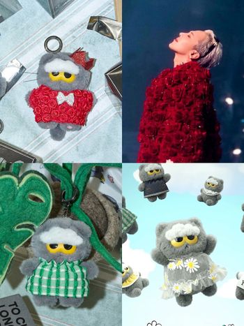 GD愛貓ZO&FRIENDS要出盲盒了！牛仔洋裝&小雛菊領巾萌翻、還有GD同款玫瑰外套造型！