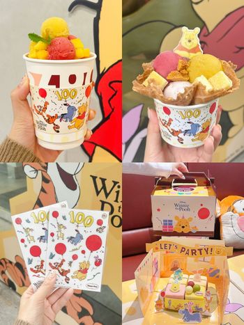 哈根達斯跟小熊維尼聯名了！超可愛「小熊維尼聖代、冰淇淋凍飲」買還送小貼紙&提袋！