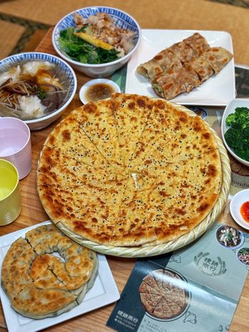 台中科博館附近的平價小吃店😍必點綠豆鍋餅👍