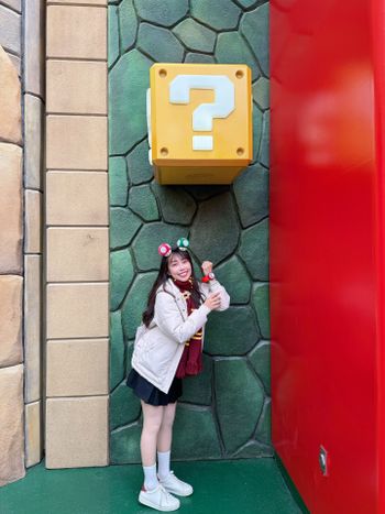 ♡ 🇯🇵Osaka 環球影城小碎片🧩  不可能方塊太高完全敲不到…>_<… 根本身高不友善超好笑 好多Kitty