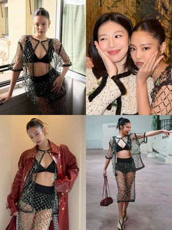 CHANEL巴黎大秀Jennie透視戰袍辣翻全網！高允貞貼臉合照「雙人間香奈兒」合體太養眼！