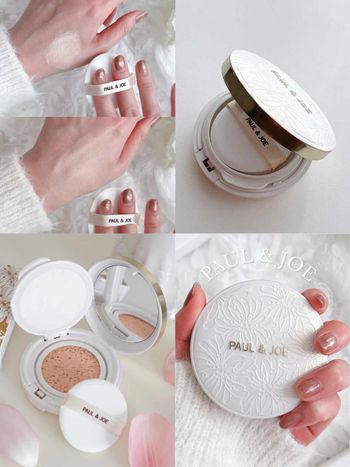 2026上半年最夢幻底妝首選！PAUL & JOE「白蕾絲氣墊」溫潤珍珠白＋西洋菊雕花外殼，拍出低調奢華感柔霧裸肌！