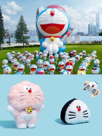 「哆啦A夢展」東京限定4款周邊太欠買！櫻花哆啦A夢還有淡淡香味、「三角飯糰」哆啦玩偶萌翻必買！
