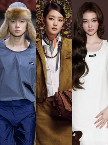 MIU MIU大秀TXT然竣直接登台走秀！「小貓走台步」又穩又帥！Minnie、Ella雙女神都來了！