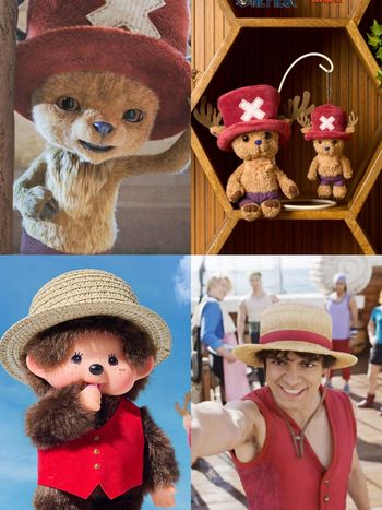 LISA最愛的蒙奇奇和《航海王》聯名了！超可愛「草帽魯夫蒙奇奇、真人版喬巴吊飾」日妞都狂搶！