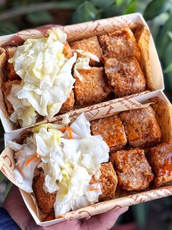 一中新開銅板美食👍冰淇淋豆腐外酥內嫩😍😍