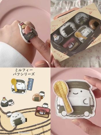 MilleFée聯名日本療癒IP打造「飯糰粉撲」！海苔飯糰、炸蝦飯糰變身超萌定妝粉撲，可愛到想整套帶回家！