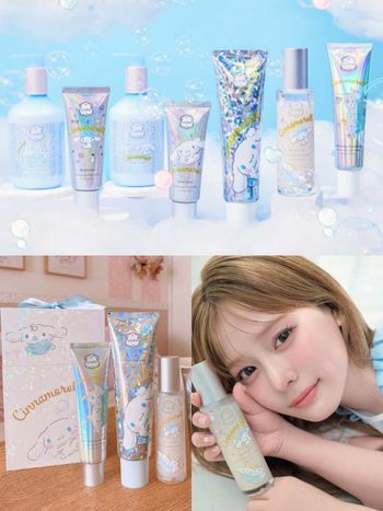 三麗鷗粉絲暴動！大耳狗聯名日本限定「夢幻沐浴時光」系列，療癒覆盆子香草香氣、喜拿＆牛奶包裝，磨砂沐浴露到護手霜都好想要！