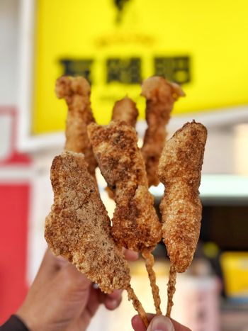 嘉義超便宜大隻雞肉串😍😍