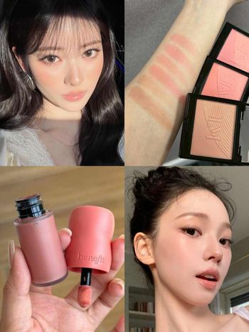 Karina、Anna帶起頰彩趨勢！2026韓國最夯「蜜瓜奶杏＆冷調粉」腮紅畫法解析，提升膚質、好氣色，自帶精緻AI感！