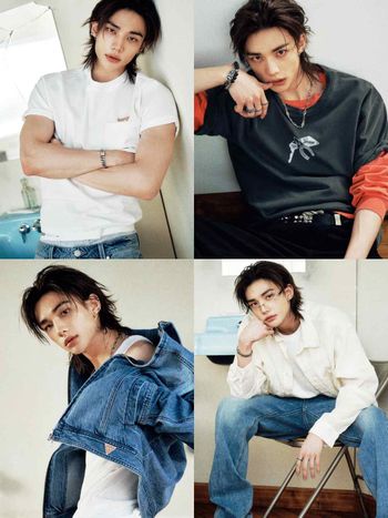 STAY們擴充圖庫！SKZ鉉辰最新「GUESS痞帥照」曝光！金絲眼鏡＋精壯臂肌太犯規、跪求官方推專屬雜誌！