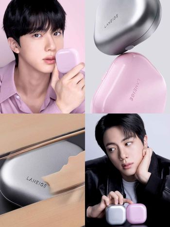 LANEIGE官宣BTS JIN回歸！NEO氣墊3.0全面升級，「柔霧銀×水光粉」雙版本登場、100H持妝直接封神！