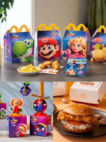麥當勞跟《超級瑪利歐》聯名了！呆萌耀西、碧姬公主12款公仔&限定包裝必收，這天可愛開賣！