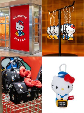 真的要搶！日牌PORTER STAND聯名Hello Kitty！「搬運工貓貓」吊飾、澎澎包可愛到一秒掏出錢包！