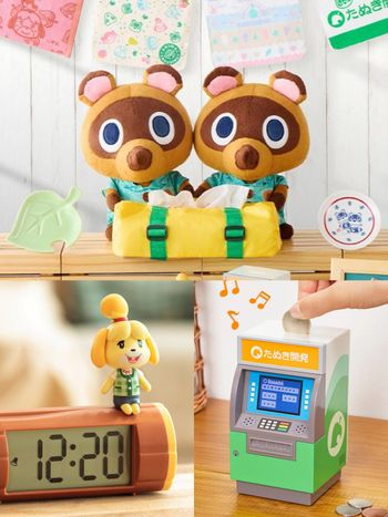 動森島民們必買！最新《動物森友會》一番賞「豆狸&粒狸面紙套、西施惠電子鬧鐘」全都太想要！