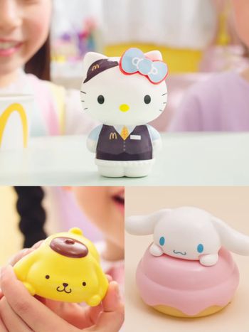 麥當勞跟三麗鷗一起來搶錢！超可愛「變裝Hello Kitty、布丁狗扭屁屁公仔」這天起免費送！