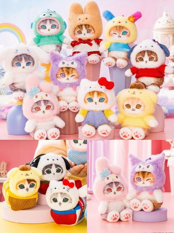 史上最夢幻聯名！貓福珊迪×三麗鷗「Hello Kitty虎斑喵絨毛吊飾、布丁狗貓貓收納包」全都太想買！