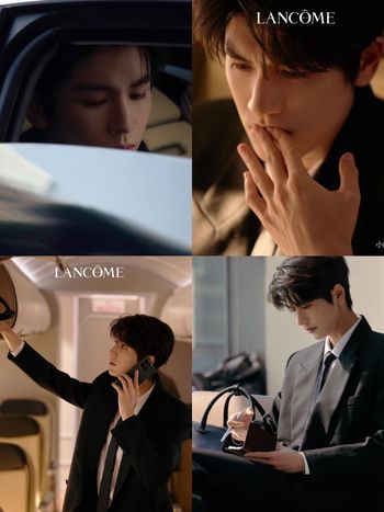 張凌赫蘭蔻拍攝花絮流出、直接帥到癲狂！高級臉暴擊「側臉線條＋乾淨膚況」根本自帶濾鏡，快截圖當桌布！