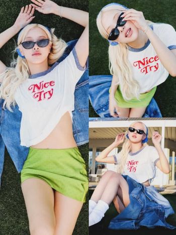 Rosé的Coachella穿搭從不讓人失望！不費力「肉式穿搭」同款T恤、墨鏡找到了！同框好友都是大咖？！
