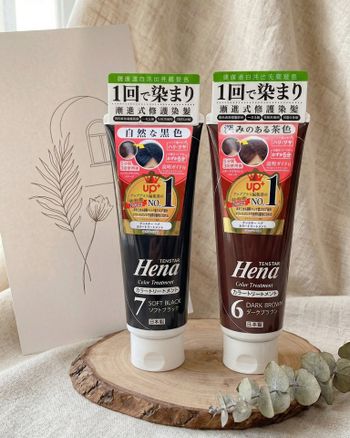 【美髮】5 分鐘還原質感髮色！_日本 TENSTAR 赫娜染髮護髮素