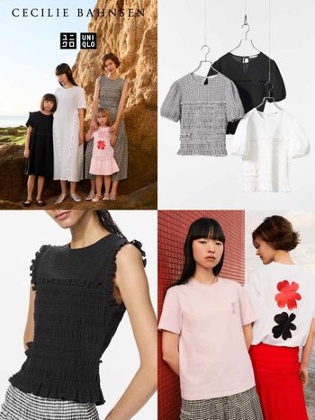 UNIQLO首度聯名Cecilie Bahnsen！「澎澎袖長裙、大花上衣」超必收、把北歐浪漫穿進日常！