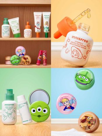 2026最萌美妝聯名！INNISFREE攜手《玩具總動員5》，三眼怪、翠絲變身人氣精華、彈簧狗蜜粉可愛瘋，整套都想收藏！