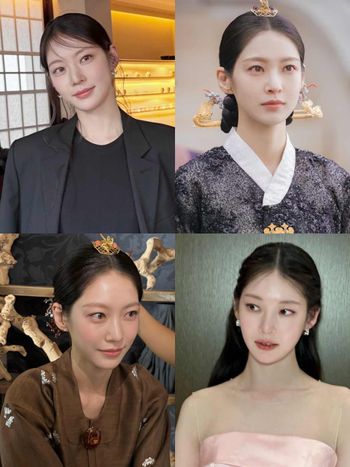 《21世紀大君夫人》 孔升妍韓服太仙氣！「蜜桃裸光大妃妝」全網問爆，低飽和眼妝＋透光腮紅、同款彩妝一次看！