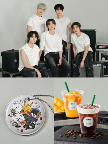 TXT跟Tully's Coffee聯名了！限定「焦糖泡沫美式咖啡&地瓜麵包」必點、還有限量TXT聯名貼紙要買！