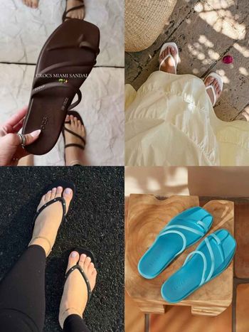 Crocs不只洞洞鞋厲害！今夏黑馬「Miami趾環拖鞋」大爆紅！上腳百搭超好看、台灣也有賣！