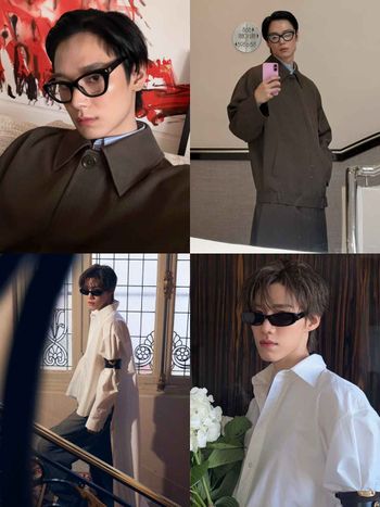 巴黎熱浪也照樣帥！Balenciaga高訂嘉賓太有看頭！THE BOYZ柱延「書呆子造型」帥暈、泰星PP熱到藏不住！