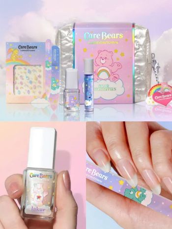 Care Bears粉絲真的會失心瘋！LONDONTOWN聯名彩虹熊太萌，5款療癒指彩、限定美甲包必收藏！