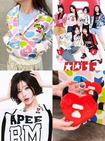 APEE聯名BABYMONSTER太有誠意！親筆簽名印花T恤、專屬小卡貼紙、連卡包都幫你準備好了！