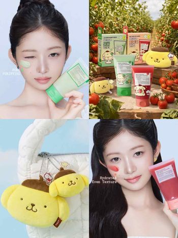 Rei保養愛牌FULLY聯名三麗鷗布丁狗！韓妞浴室必囤「綠番茄泥膜洗面乳」換上軟萌布丁狗包裝，組合還送超萌吊飾！